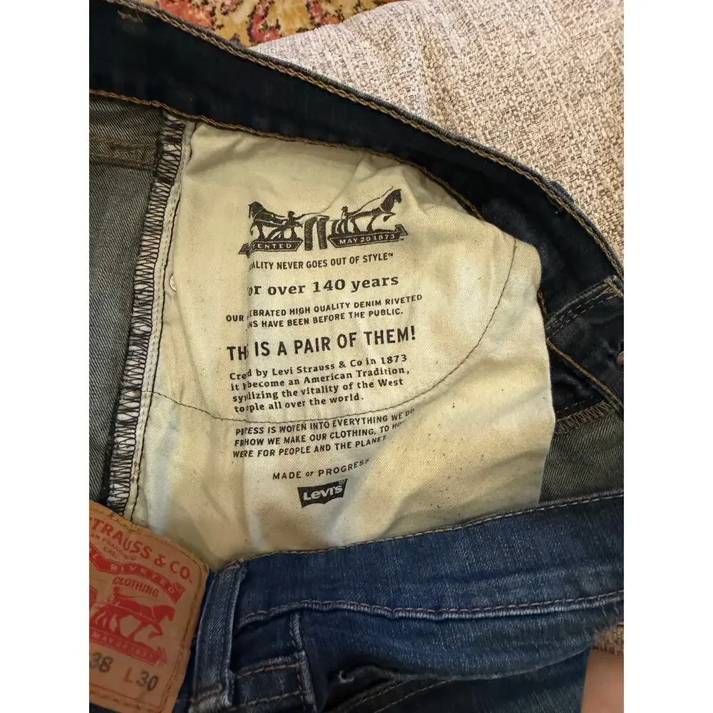 Levi's 505 Men's Denim Blue Jeans 38W x 30L